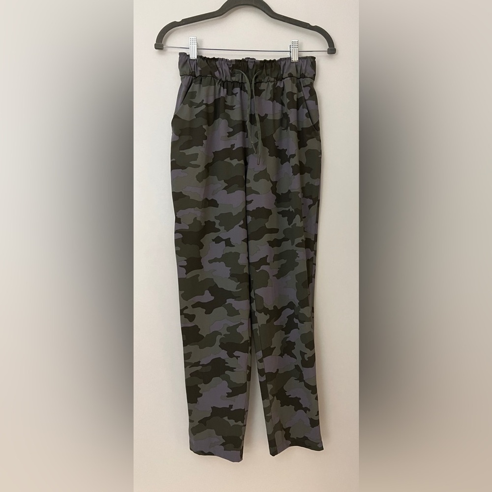 Lululemon Keep Moving Pant 7/8 High-Rise Heritage 365 Camo Dusky Lavender, Sz 4 - Picture 4 of 10